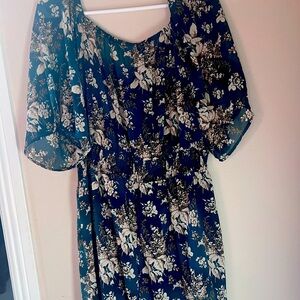 Cute teal shorts jumpsuit